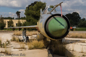 "Uganda, Mig-21bis, 9211, cn N75089211. Programmed to be a Mig-21-2000 now dies at Ben Gurion corrosion corner, former IAI factory." Credit: José Luis Celada Euba via flickr, CC-BY-NC-SA 2.0